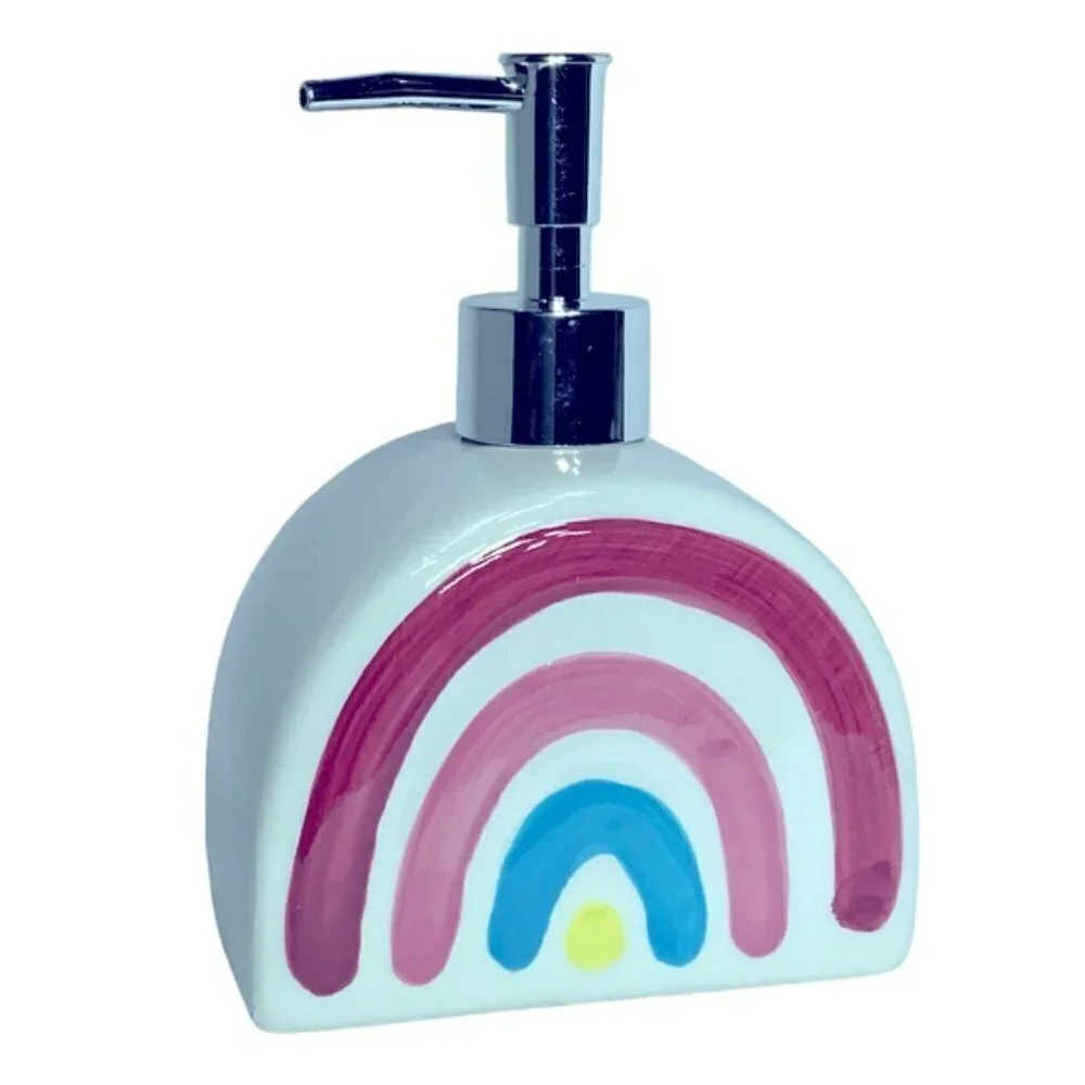 Matt & Maddie Rainbow Soap Dispenser Midnight Unicorn Ceramic Collection Any Age
